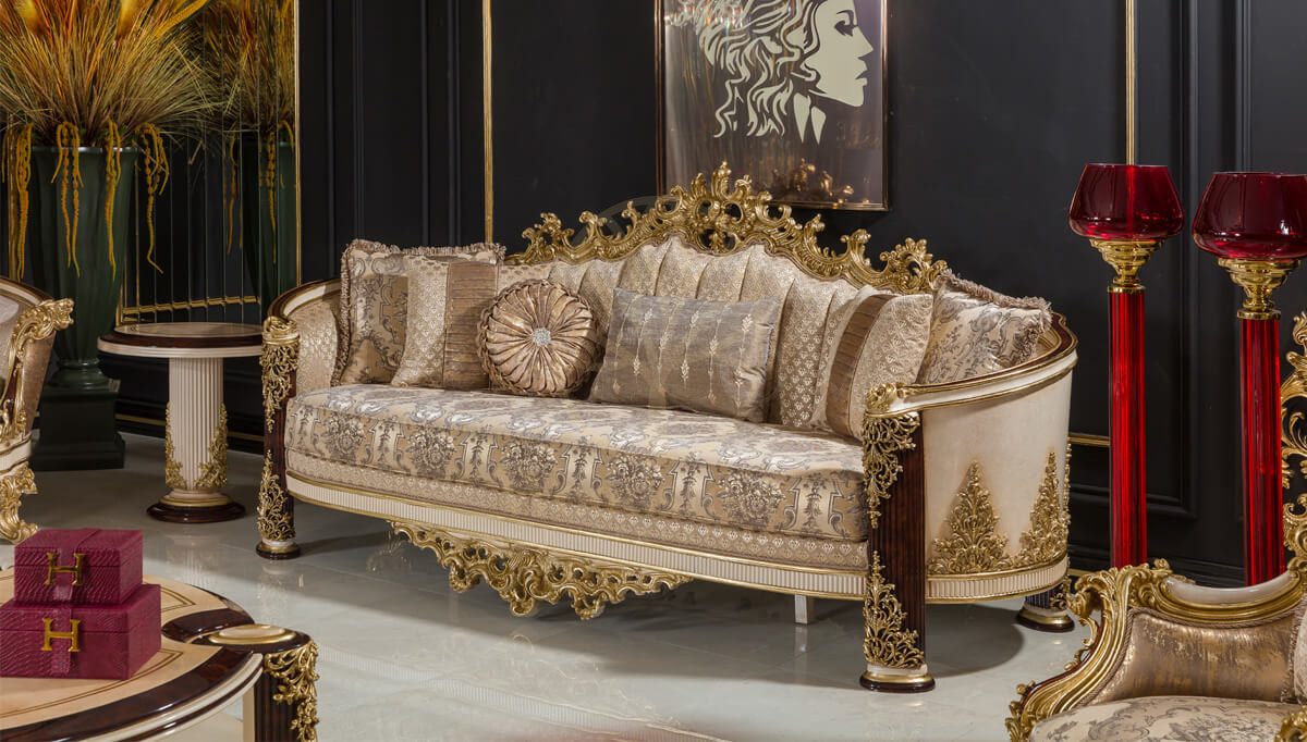 Royal Beril Brown Hand Carved Teak Sofa Set, Saharanpur, view 3