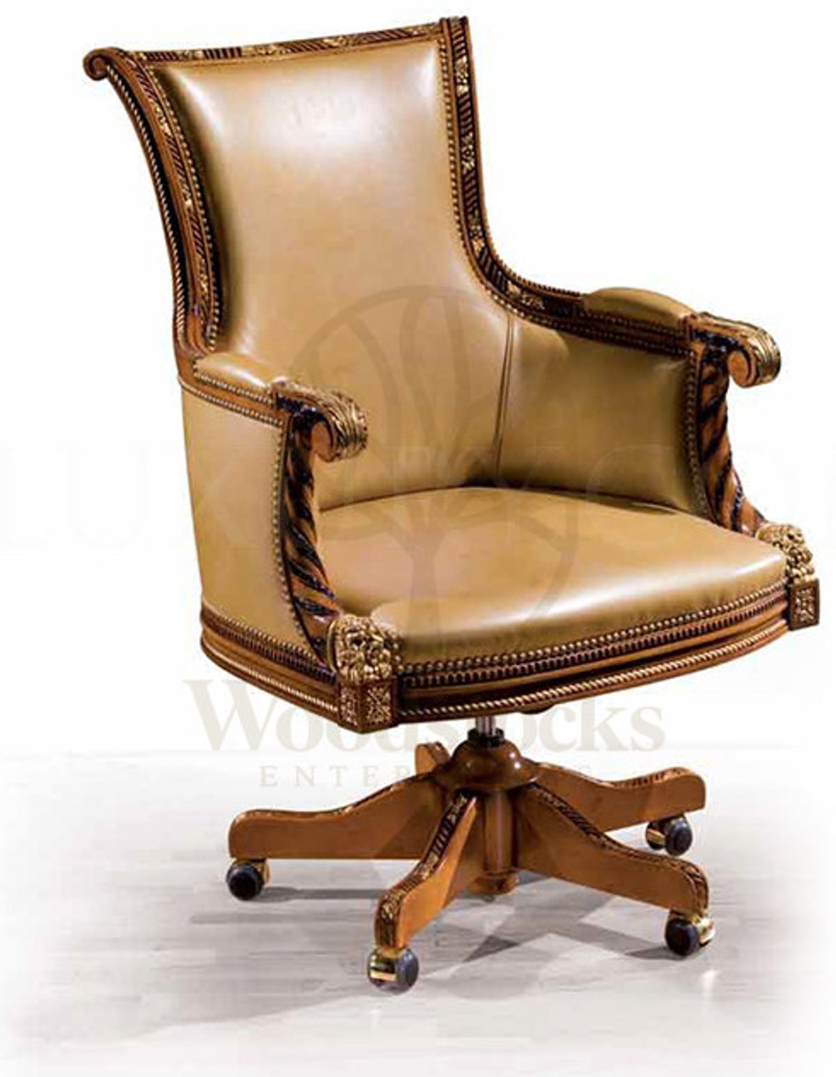 Royal Rapides Bronze Hand Carved Teak Office Table, Saharanpur, view 2