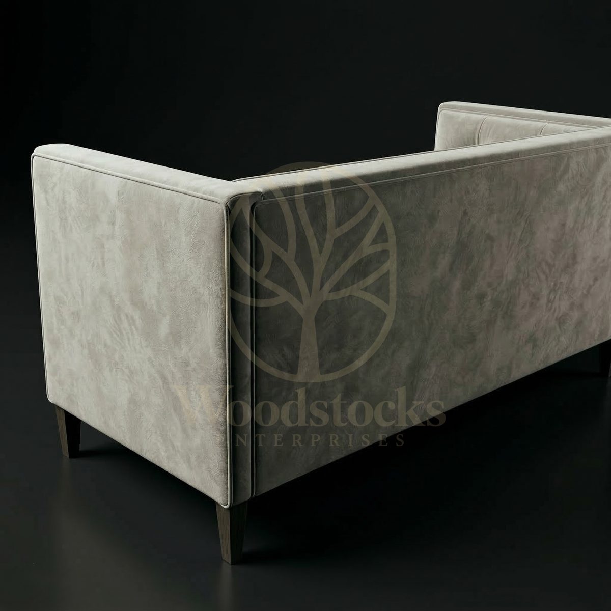 Luxury Teak Montparnasse Modernist Salon Sofa, Saharanpur, view 4