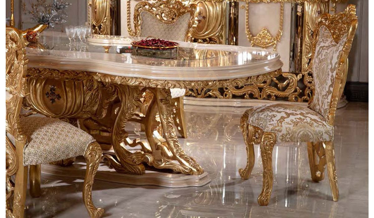 Royal Atlantik Hand Carved Teak Dining Table Set, Saharanpur, view 4
