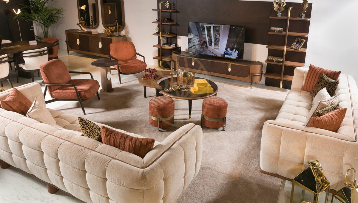 Luxury Lanvin Handcrafted Teak Sofa Set, Saharanpur, view 2