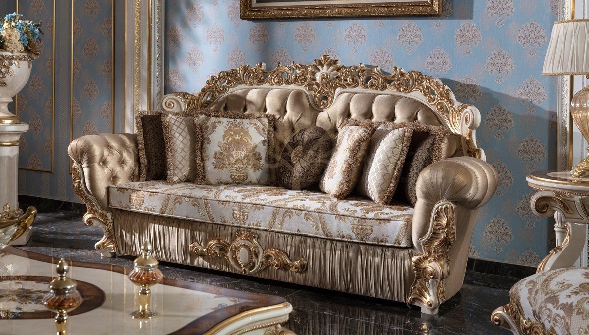 Royal Imparator Hand Carved Teak Sofa Set, Saharanpur, view 5