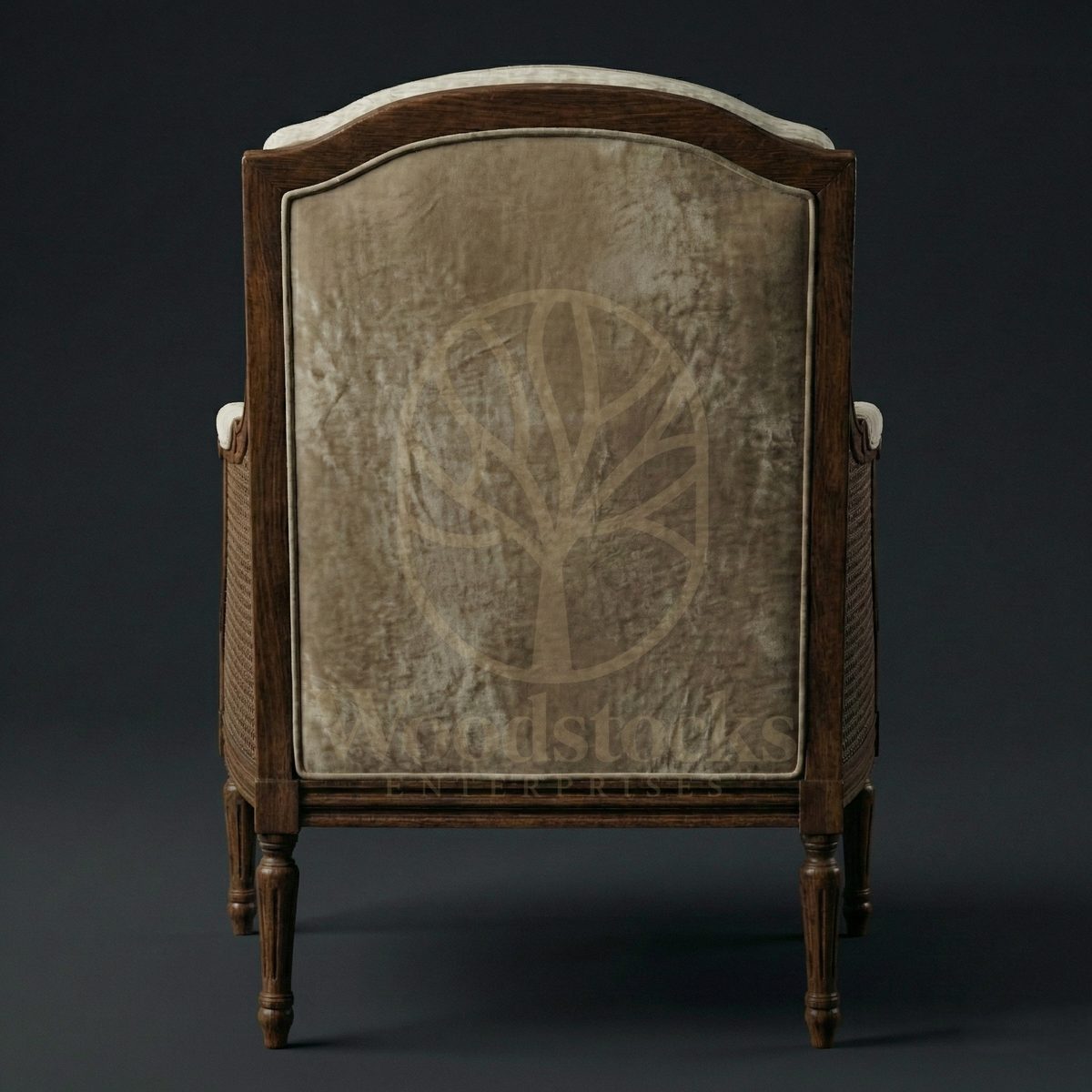 Royal Teak La Rochelle Merchant’s Armchair, Saharanpur, view 5