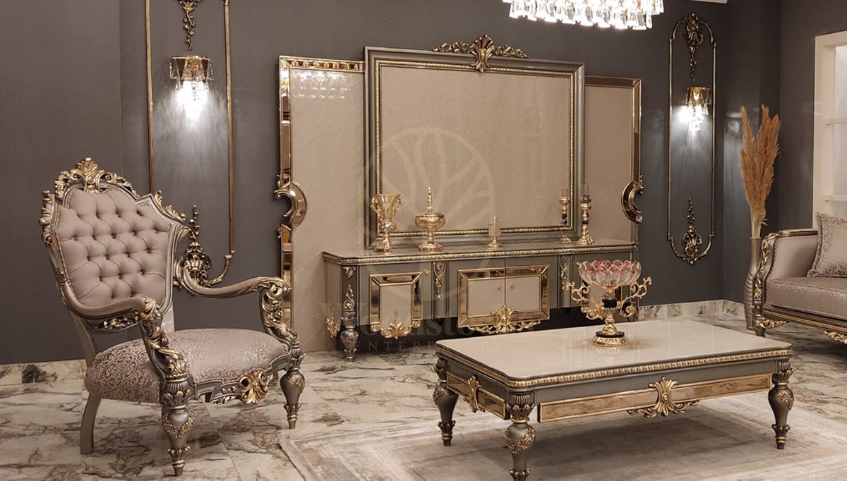 Royal Basbug Cream Hand Carved Teak TV Cabinet, Saharanpur, TV Cabinet