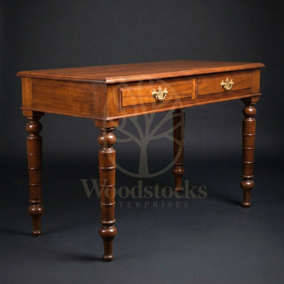Luxury Teak Edinburgh Georgian Writing Desk, Saharanpur, Office & Study Table
