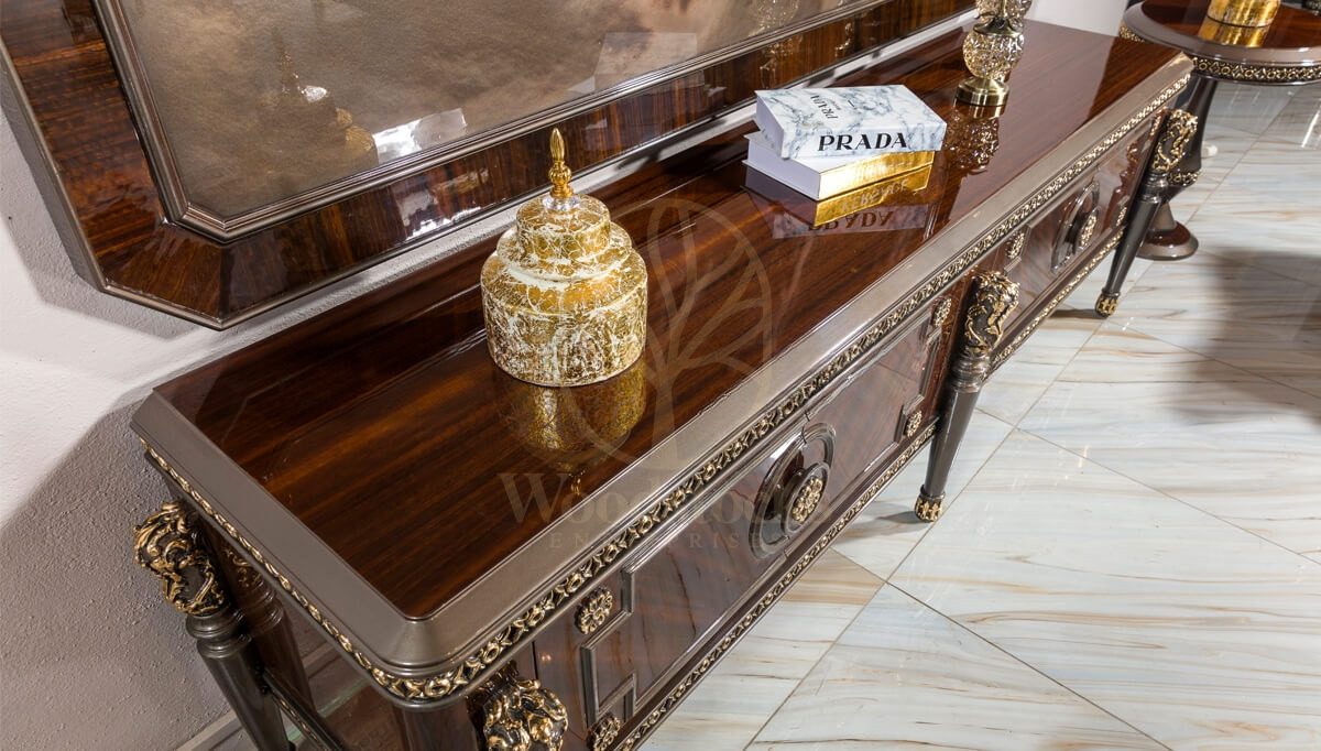 Royal Valdera Hand Carved Teak TV Cabinet, Saharanpur, view 5