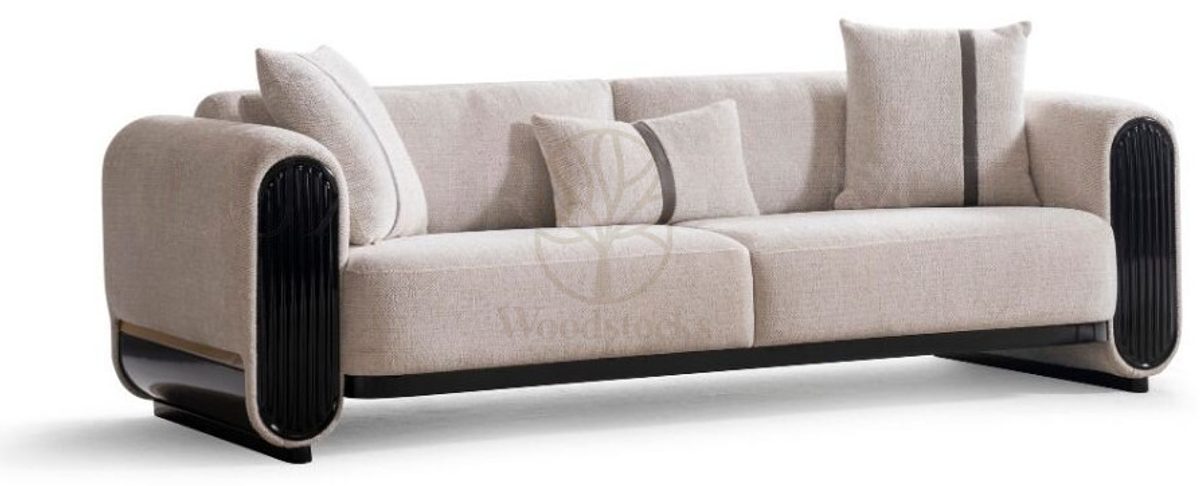 Luxury Veyron White Handcrafted Teak Sofa Set, Saharanpur, view 9