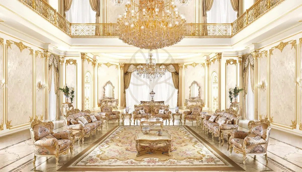 Royal Libya Majlis Hand Carved Teak Sofa Set, Saharanpur, Sofa Set