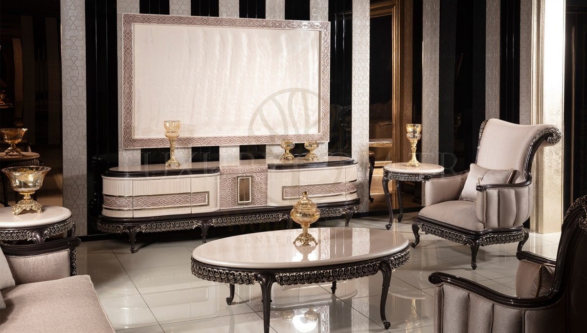 Royal London Hand Carved Teak TV Cabinet, Saharanpur, TV Cabinet