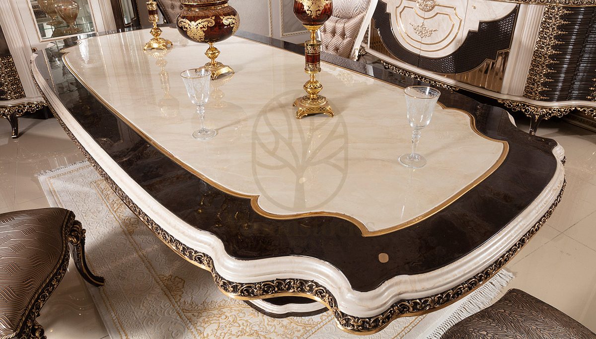 Royal Poltava Hand Carved Teak Dining Table Set, Saharanpur, view 5