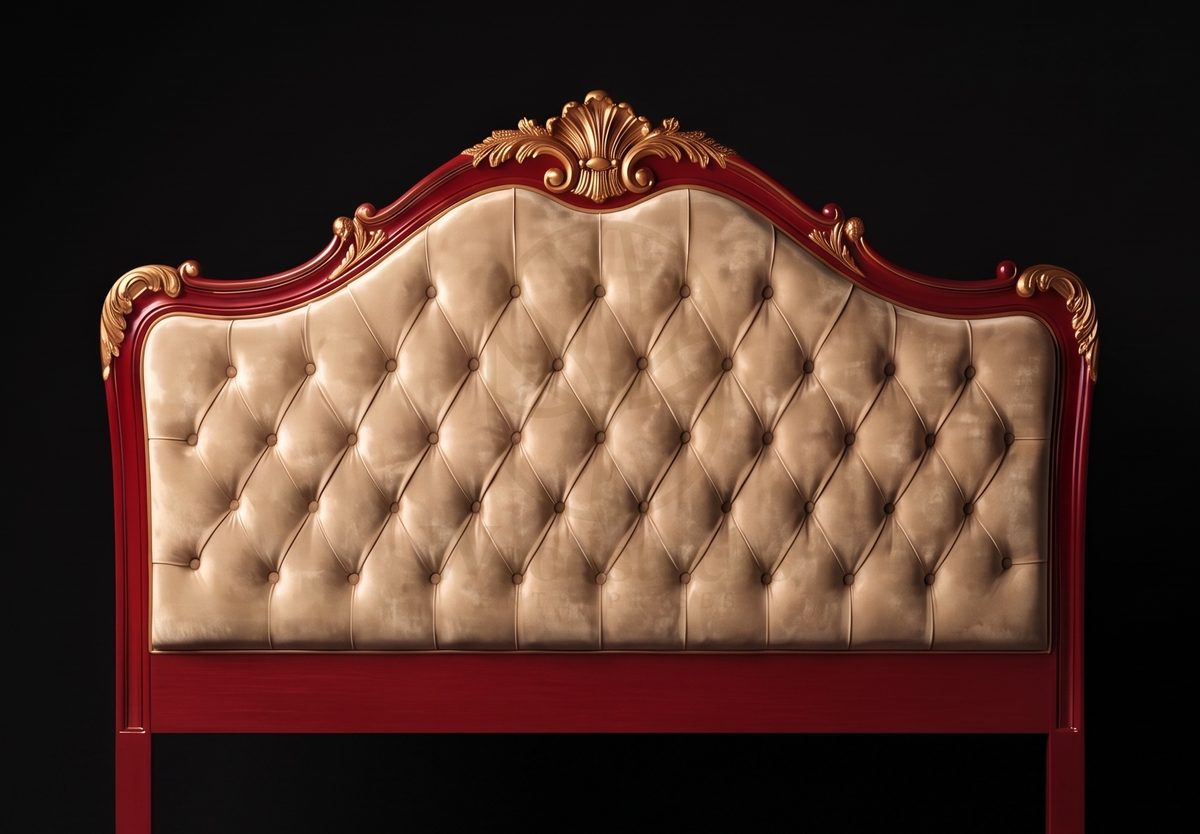 Royal Hand Carved Teak Le Lit Rouge de Choisy, Saharanpur, view 3