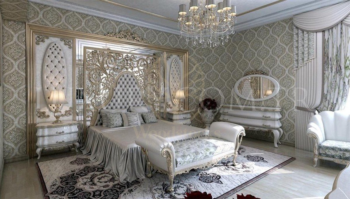 Royal Ponessa Hand Carved Teak King Size Bed, Saharanpur, view 2
