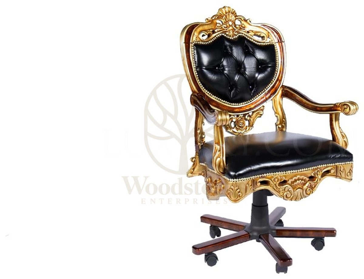 Royal Impera Hand Carved Teak Office Table, Saharanpur, view 5
