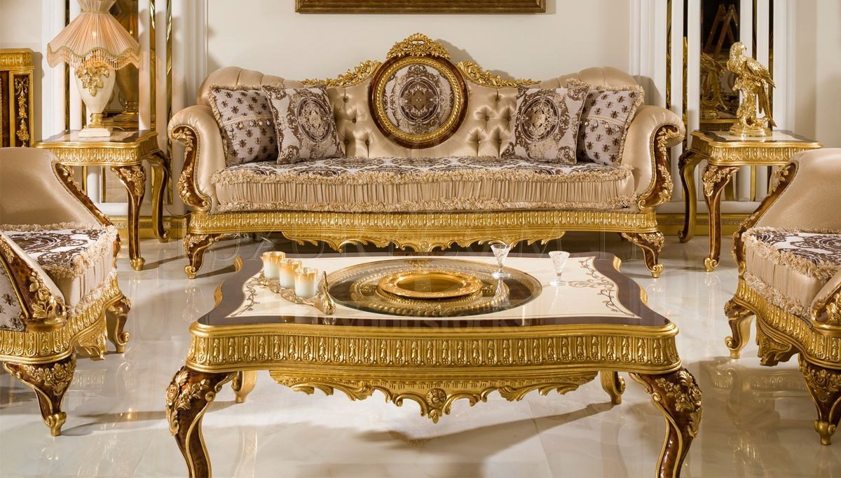 Royal Kafkas Hand Carved Teak Sofa Set, Saharanpur, view 3