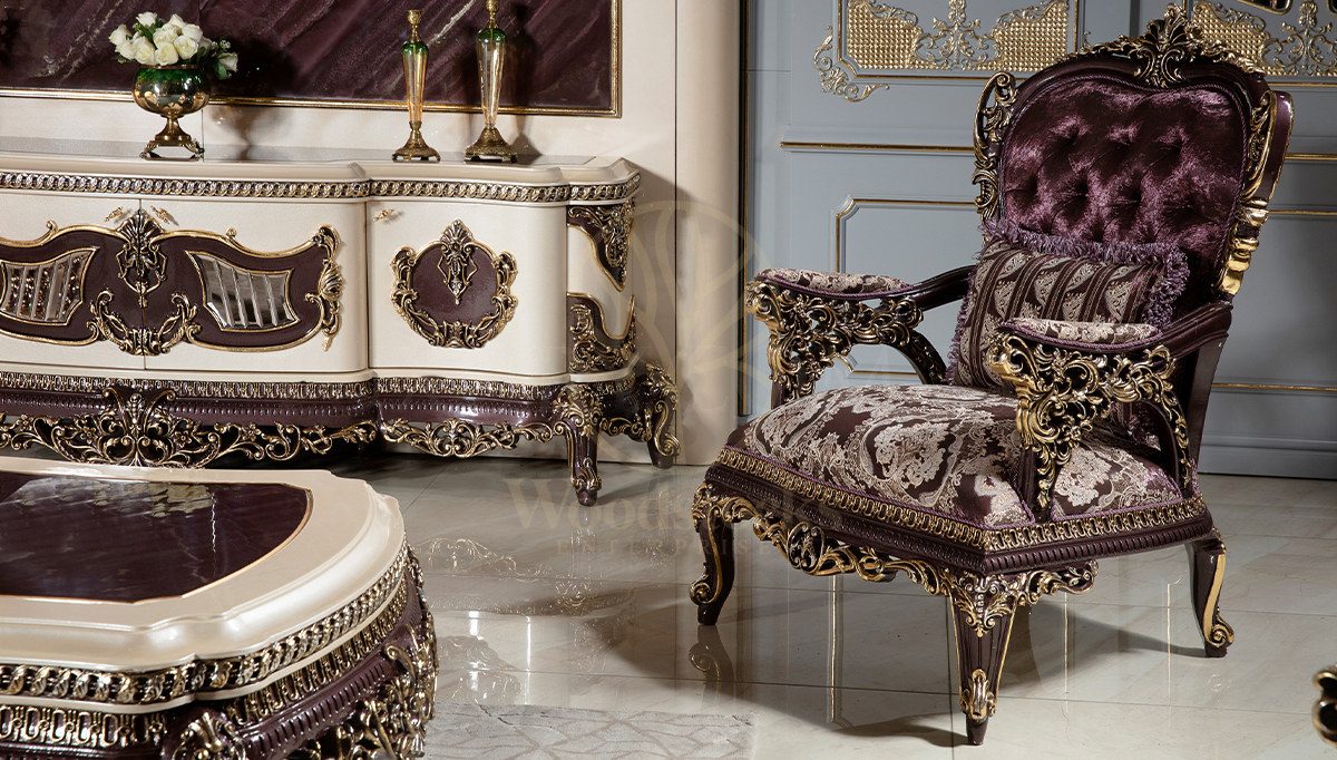Royal Volendam Hand Carved Teak Sofa Set II, Saharanpur, view 6