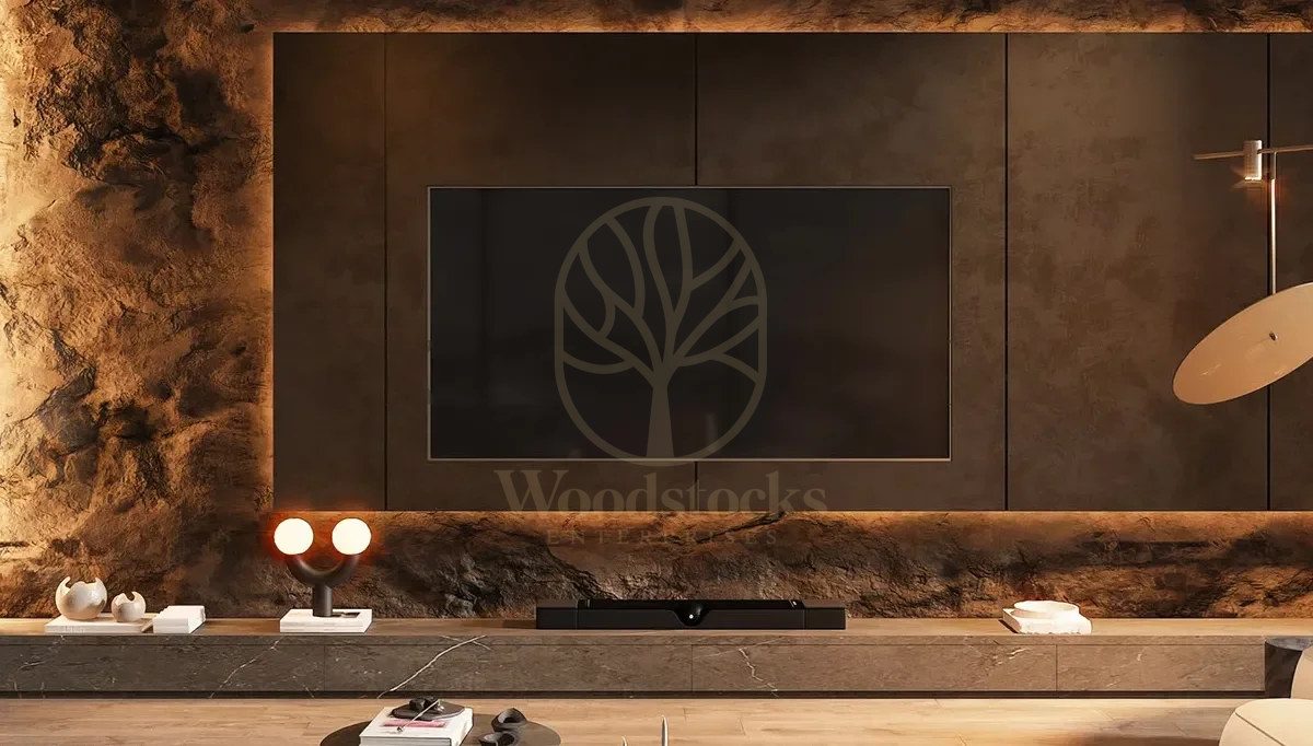Luxury Porto Handcrafted Teak TV Cabinet, Saharanpur, view 2