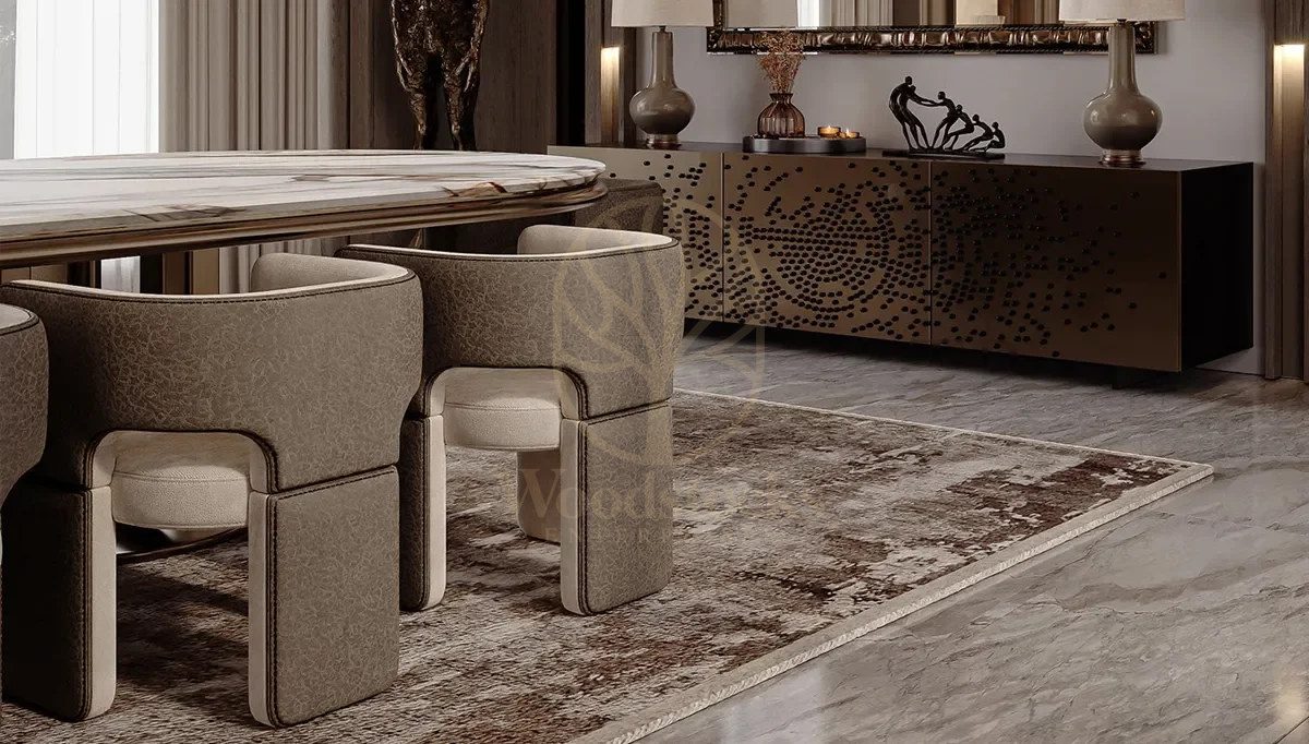 Luxury Dining Marble Handcrafted Teak Dining Table Set, Saharanpur, view 5