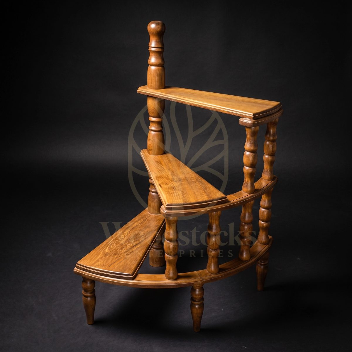 Luxury Teak Yorkshire Bobbin Library Steps, Saharanpur, Book shelf