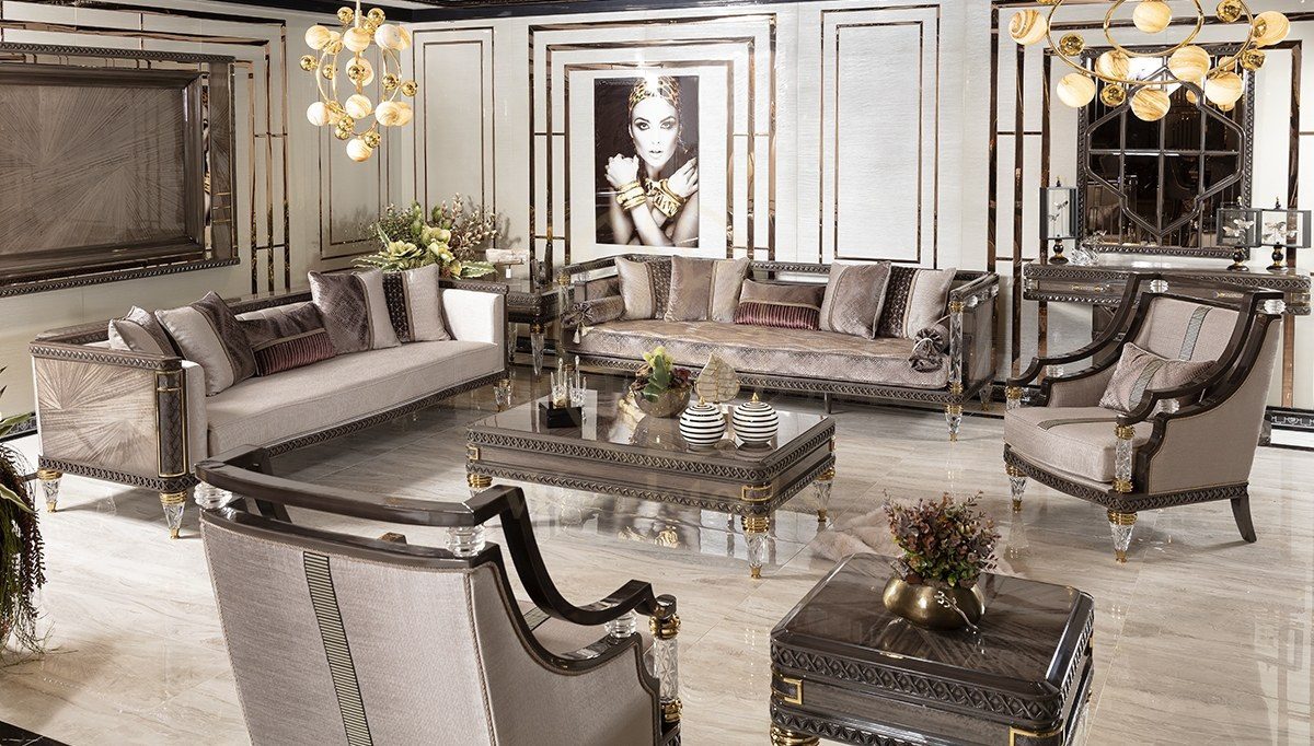 Luxury Notron Handcrafted Teak Sofa Set, Saharanpur, Sofa Set