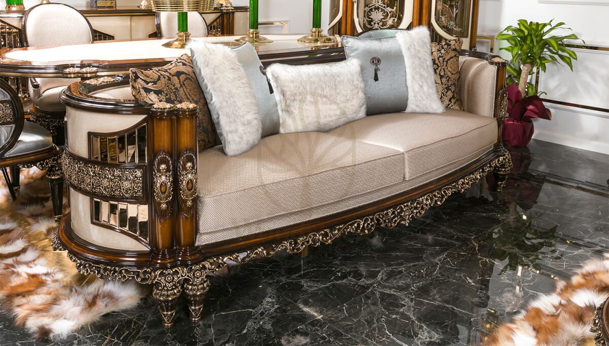 Royal Merkur Hand Carved Teak Sofa Set, Saharanpur, view 2