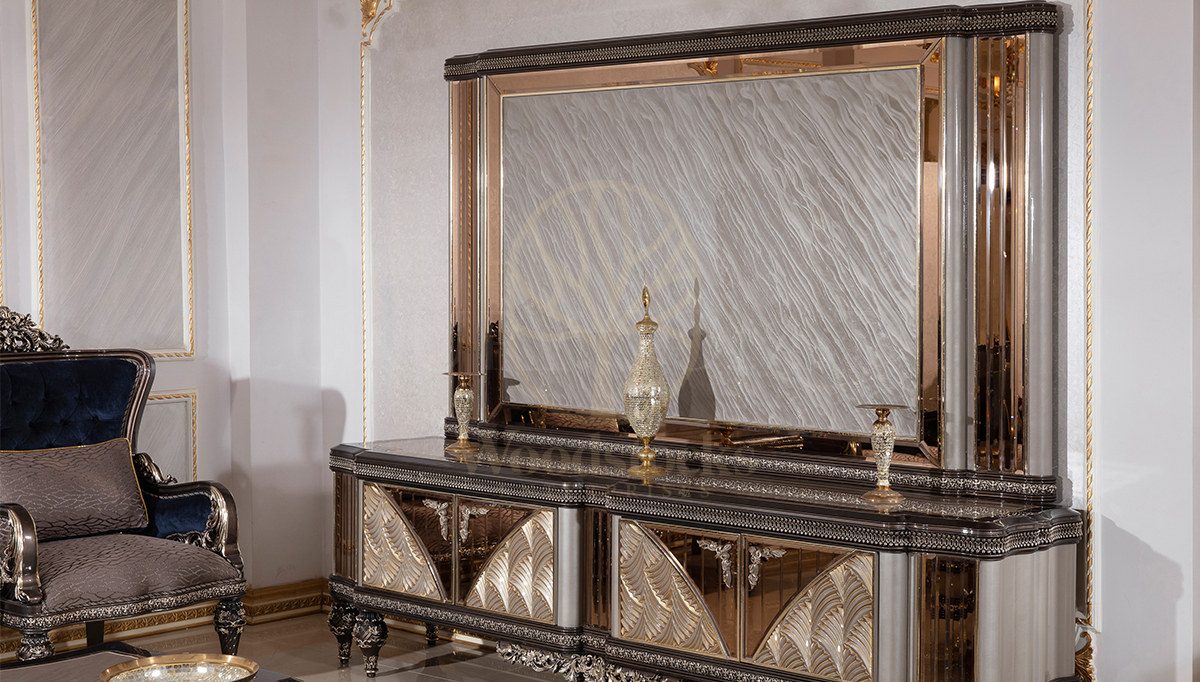 Royal Vanesa Hand Carved Teak TV Cabinet, Saharanpur, view 2