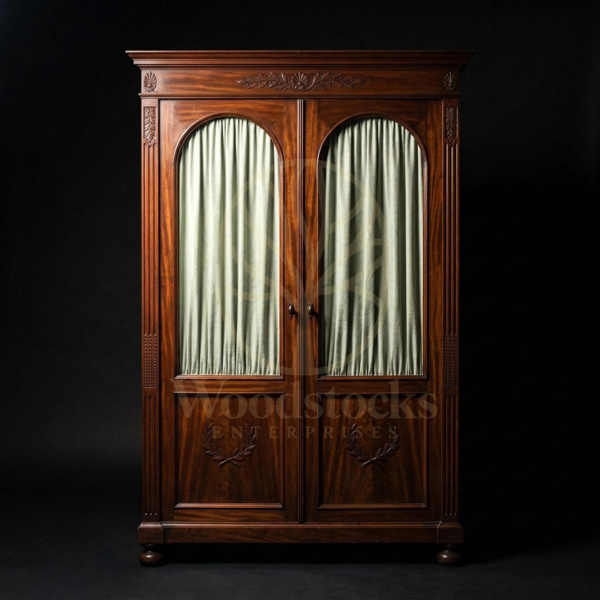 Royal Teak Napoleonic Empire Bibliothèque Cabinet, Saharanpur, Book shelf