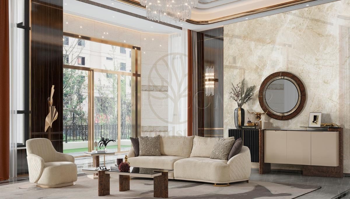 Luxury Lilia Handcrafted Teak Sofa Set, Saharanpur, view 8