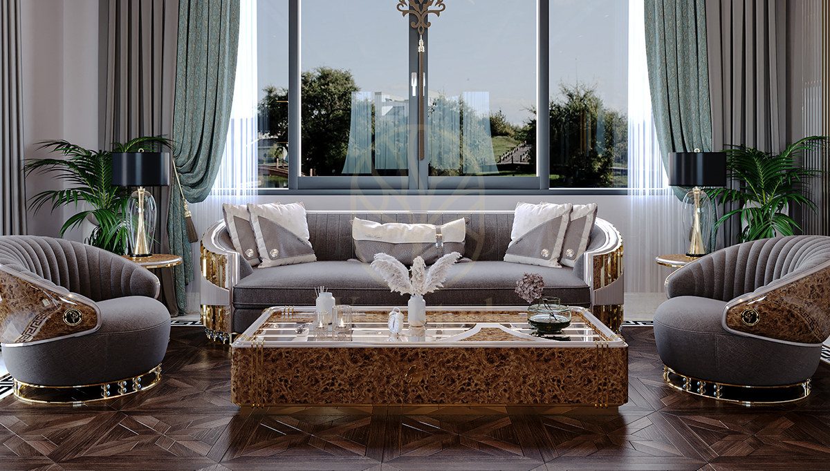 Luxury Mesina Handcrafted Teak Sofa Set, Saharanpur, view 2