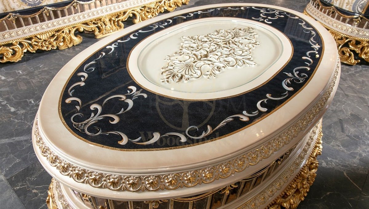 Royal Bilbao Hand Carved Teak Sofa Set, Saharanpur, view 9