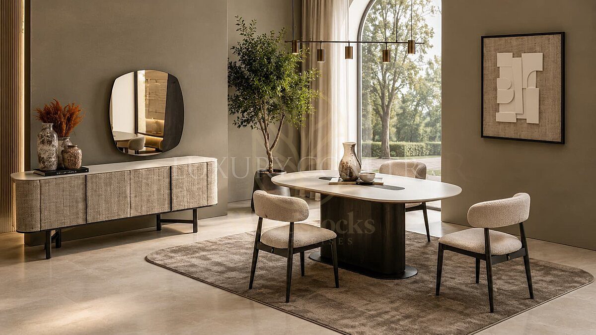 Luxury Palazzo Handcrafted Teak Dining Table Set, Saharanpur, Dining Table