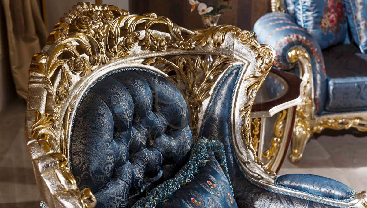 Royal Sultanahmet Hand Carved Teak Sofa Set, Saharanpur, view 4