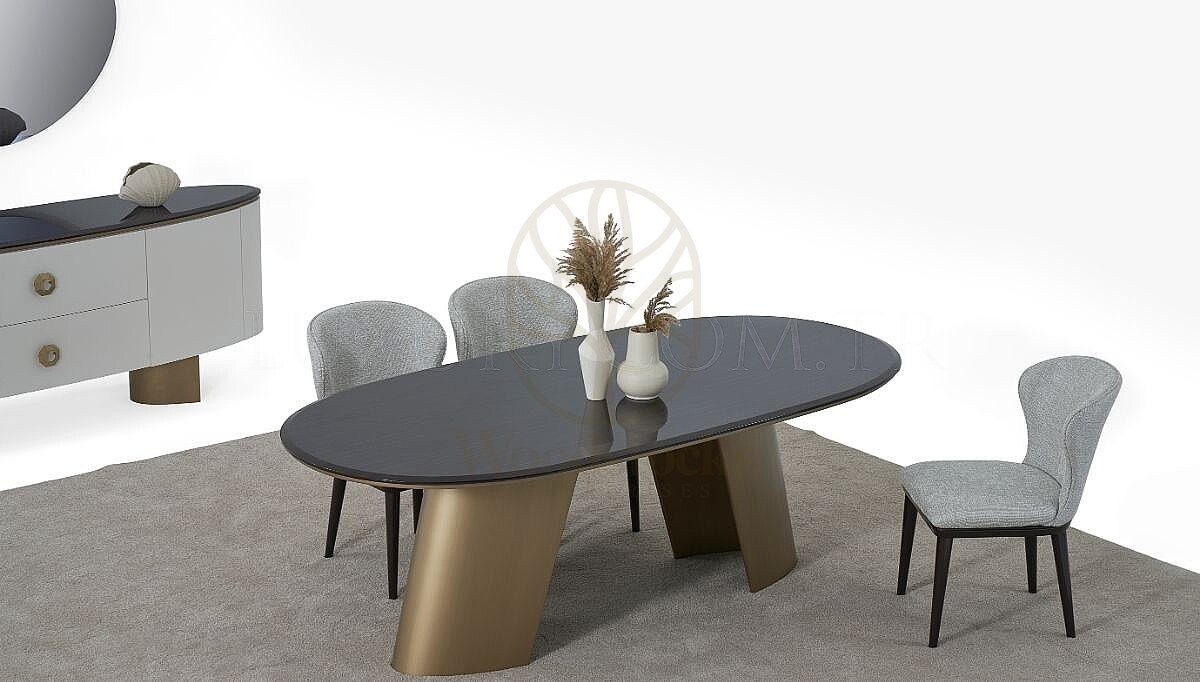 Luxury Ferretti Handcrafted Teak Dining Table Set, Saharanpur, view 6