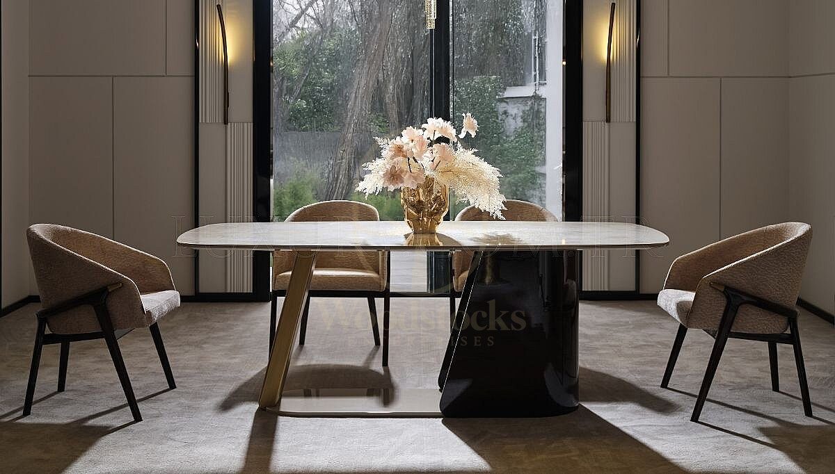 Luxury Palla Handcrafted Teak Dining Table Set, Saharanpur, view 2