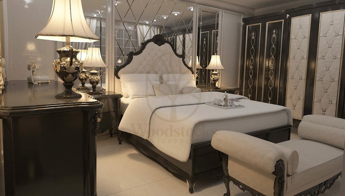 Royal Vanimo Hand Carved Teak King Size Bed, Saharanpur, King Size Bed