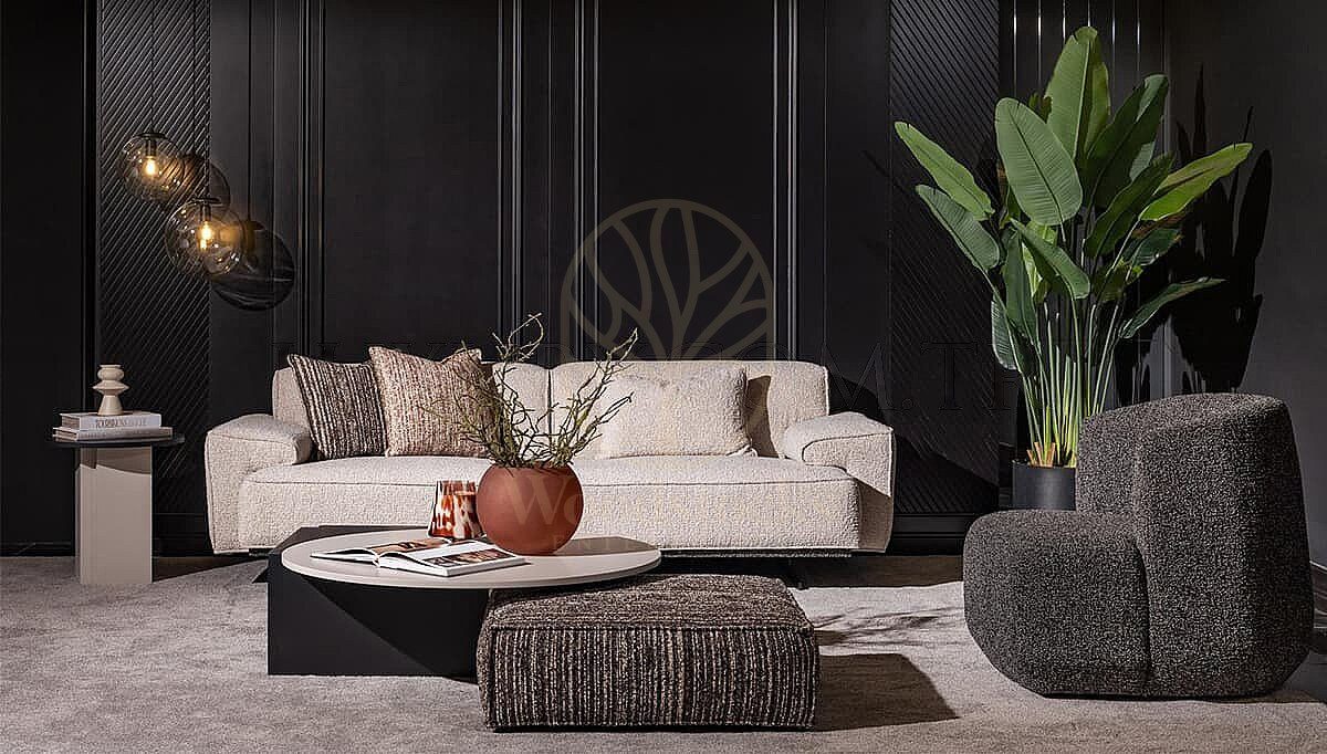 Luxury Varese Grey Handcrafted Teak Sofa Set, Saharanpur, view 2