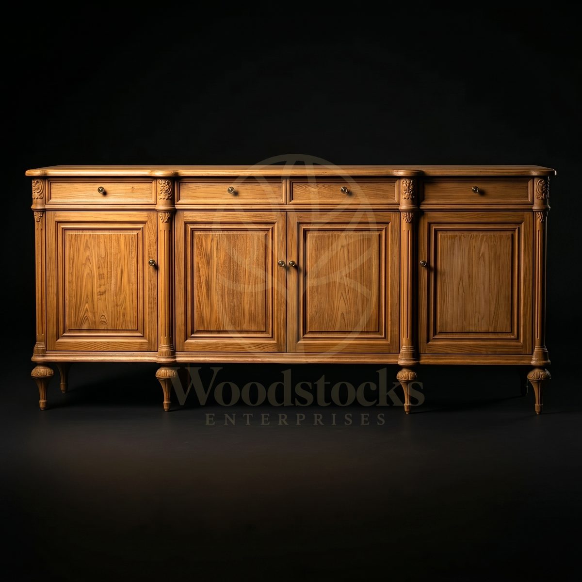 Royal Teak Montpellier Louis XVI Provincial Enfilade, Saharanpur, Sideboard