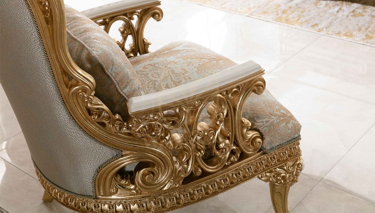 Royal Dominika Cream Hand Carved Teak Sofa Set, Saharanpur, view 4