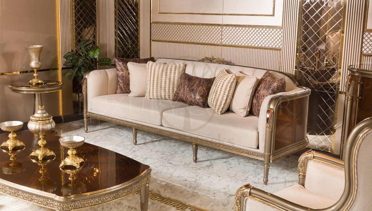 Royal Marlon Hand Carved Teak Sofa Set, Saharanpur, view 5