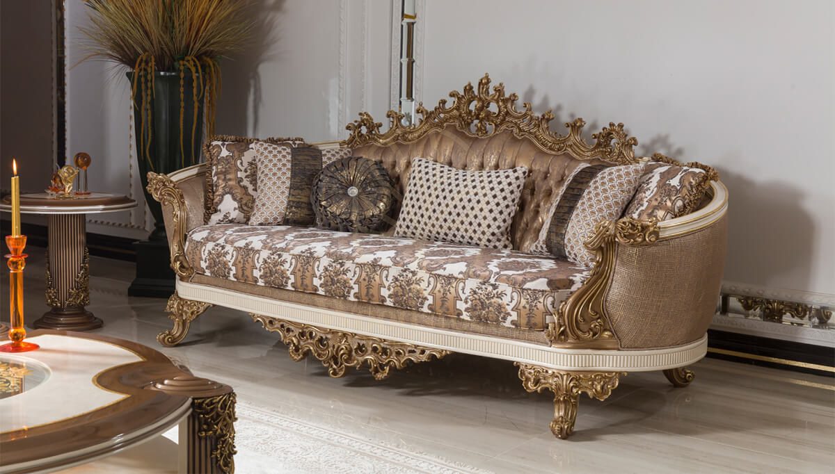 Royal Beril Hand Carved Teak Sofa Set, Saharanpur, view 3