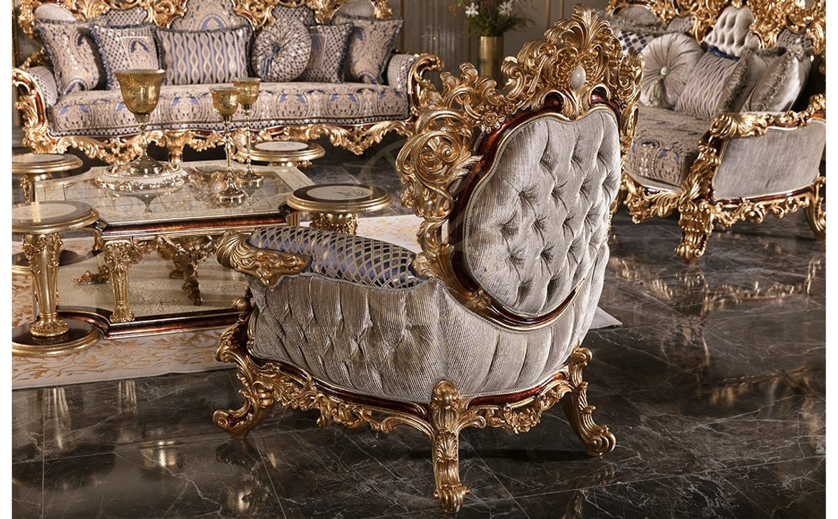 Royal Aspendos Hand Carved Teak Sofa Set II, Saharanpur, view 4