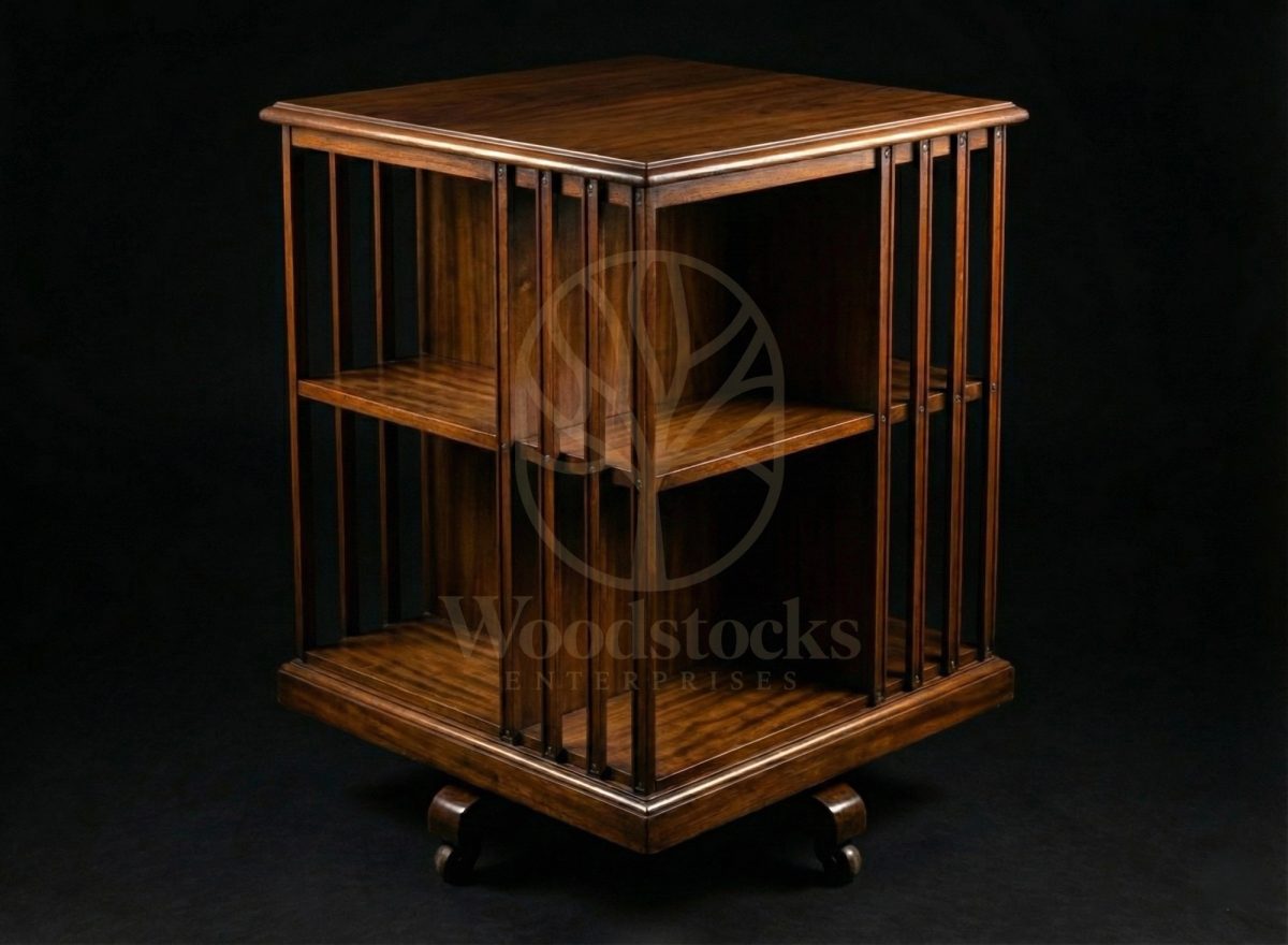 Luxury Teak Kensington Revolving Bibliothèque, Saharanpur, view 2