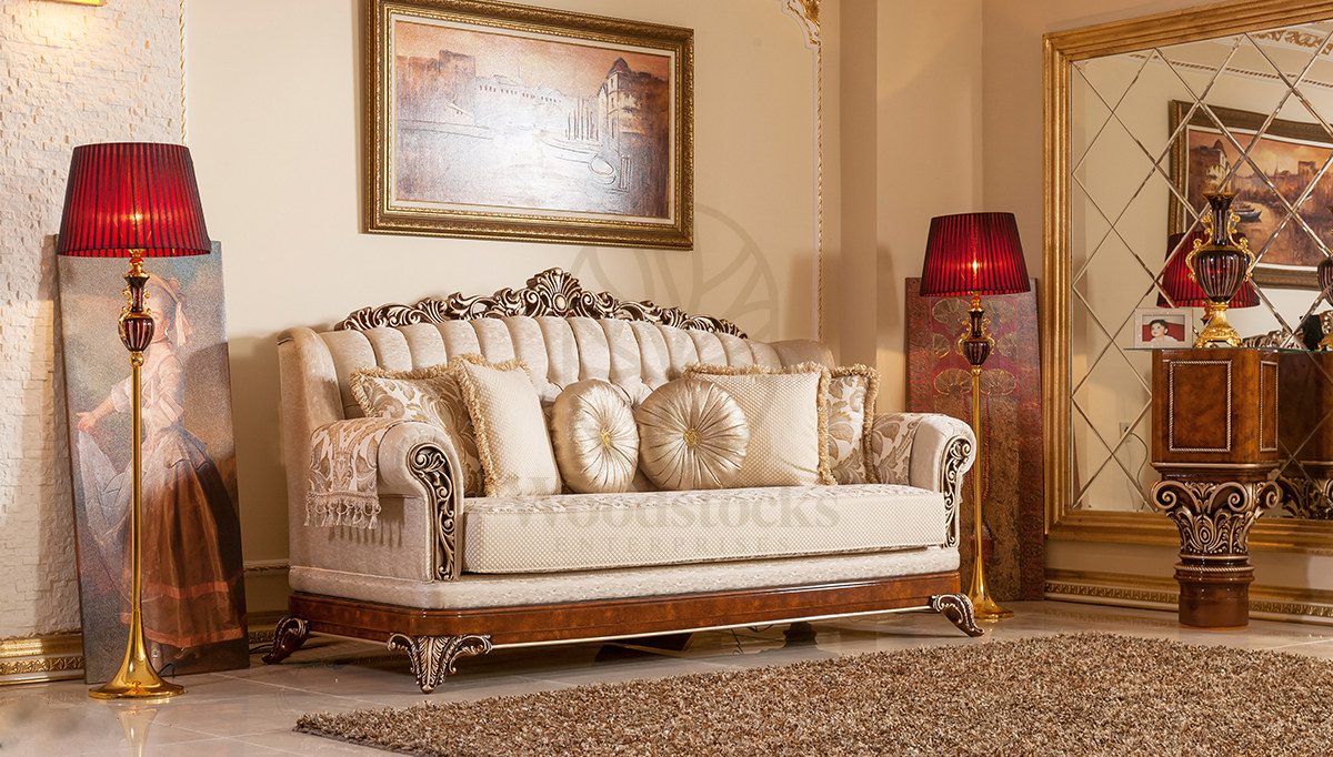 Royal Safir Hand Carved Teak Sofa Set, Saharanpur, view 6