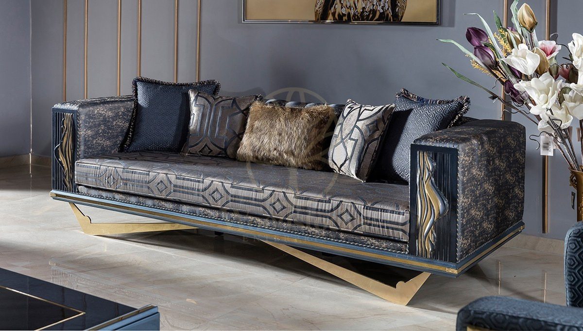 Luxury Valentin Handcrafted Teak Sofa Set II, Saharanpur, view 8