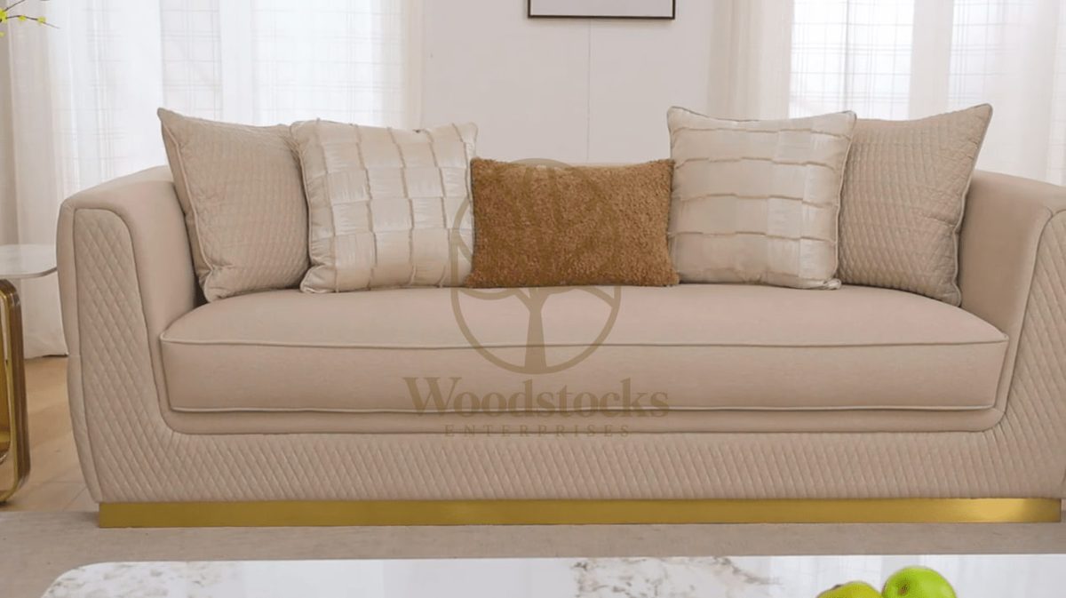 Teak Regal Gold Sofa Set, view 5