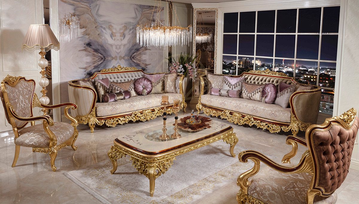 Royal Fenoras Hand Carved Teak Sofa Set, Saharanpur, Sofa Set
