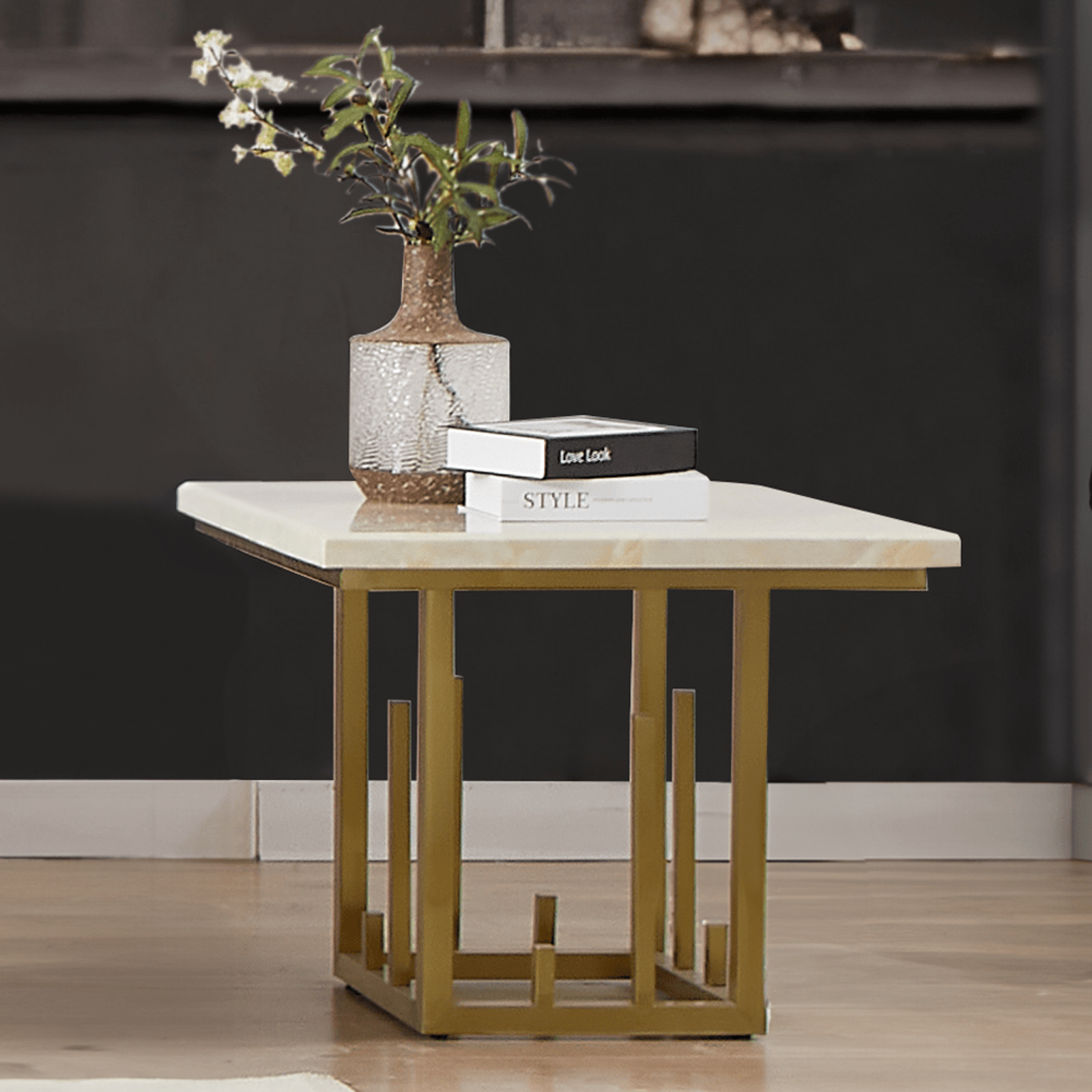 Contemporary Corner Table, hand-carved to order at the Woodstocks workshop in Saharanpur