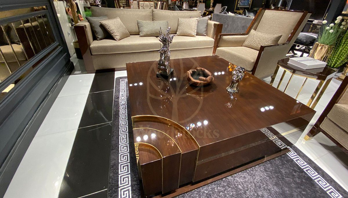 Luxury Elsium Handcrafted Teak Sofa Set, Saharanpur, view 8