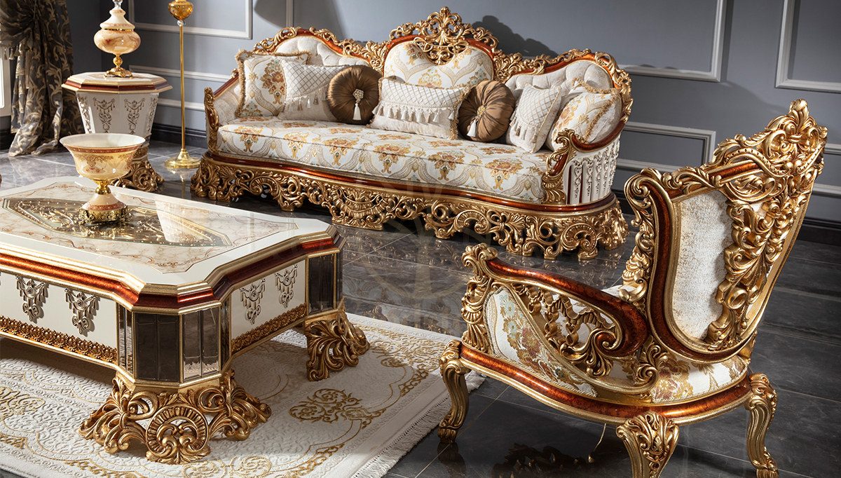 Royal Hurrem Hand Carved Teak Sofa Set II, Saharanpur, view 6