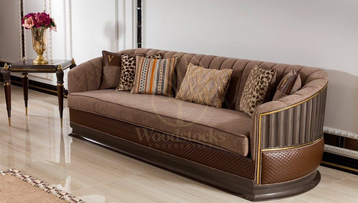 Luxury Estelya Handcrafted Teak Sofa Set, Saharanpur, view 2
