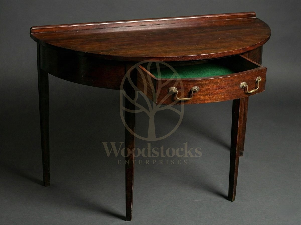 Royal Teak Montmartre Demi-Lune Console Table, Saharanpur, view 3
